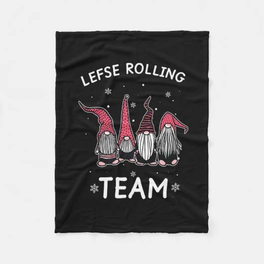 Lefse's 転が Team God Jul格言ギフトクリスマスP フリースブランケット (正面)