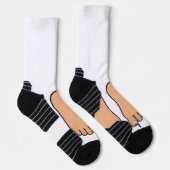 Left foot Right Foot Cartoon Style Socks ソックス (右)