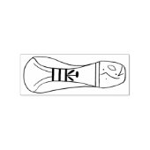 Left Footprint of extraterrestrial rubber stamp ラバースタンプ (インプリント)