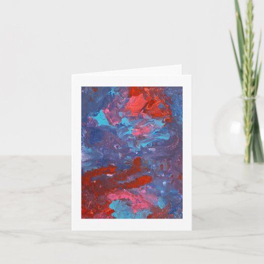 Left Hands acrylic painting カード (正面)