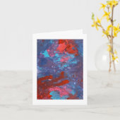 Left Hands acrylic painting カード (黄色い花)