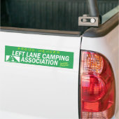 Left Lane Camping Association (Seattle Chapter) バンパーステッカー (トラック上)