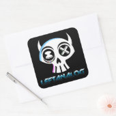 LeftAnalog文字ステッカーシート スクエアシール (封筒)