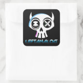 LeftAnalog文字ステッカーシート スクエアシール (バッグ)