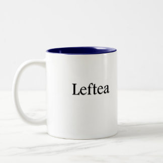 Lefteaの左利きの茶マグ ツートーンマグカップ