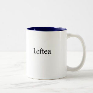 Lefteaの左利きの茶マグ ツートーンマグカップ