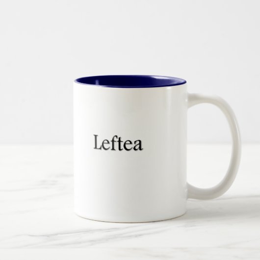 Lefteaの左利きの茶マグ ツートーンマグカップ (右)