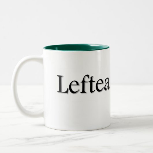 Lefteaの左利きの茶 ツートーンマグカップ (左)