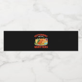 Leftovers Are For Quitters Classic Aesthetic Style ペットボトルラベル (シングルラベル)