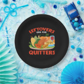 Leftovers Are For Quitters Classic Aesthetic Style ペーパープレート (パーティー)