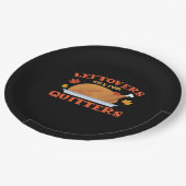 Leftovers Are For Quitters Classic Creative Casual ペーパープレート (アングル)