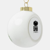 Leftovers Are For Quitters Classic Funny Retro セラミックボールオーナメント (左)