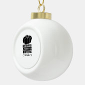 Leftovers Are For Quitters Classic Funny Retro セラミックボールオーナメント (右)