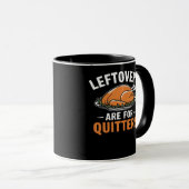 Leftovers Are For Quitters Classic Retro Graphic マグカップ (正面右)