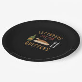 Leftovers Are For Quitters Classic Unique Graphic ペーパープレート (アングル)