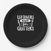 Leftovers Are For Quitters Eat Everything Classic ペーパープレート (正面)