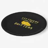 Leftovers Are For Quitters Essential Funny Quote ペーパープレート (アングル)