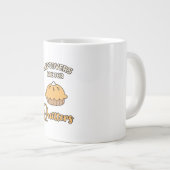 Leftovers Are For Quitters Funny Pie Thanksgiving  ジャンボコーヒーマグカップ (正面右)