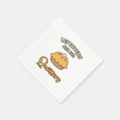 Leftovers Are For Quitters Funny Pie Thanksgiving  スタンダードカクテルナプキン (角)