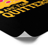 Leftovers Are For Quitters Funny Pizza Thanksgivin ポスター (角)