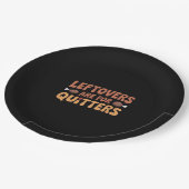 Leftovers Are For Quitters Funny Thanksgiving Desi ペーパープレート (アングル)