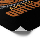 Leftovers Are For Quitters Funny Thanksgiving Dinn ポスター (角)