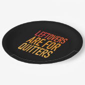 Leftovers Are For Quitters Funny Thanksgiving Fami ペーパープレート (アングル)