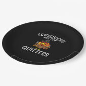 Leftovers Are For Quitters Funny Thanksgiving Men ペーパープレート (アングル)