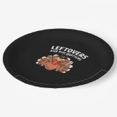 Leftovers Are For Quitters Funny Thanksgiving Vint ペーパープレート (アングル)