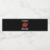 Leftovers Are For Quitters III Classic Funny Retro ペットボトルラベル (シングルラベル)