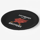 Leftovers Are For Quitters III Classic Funny Retro ペーパープレート (アングル)