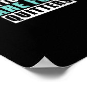 Leftovers Are For Quitters Thanksgiving Aesthetic  ポスター (角)