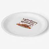 Leftovers Are For Quitters - Thanksgiving Day Clas ペーパープレート (アングル)