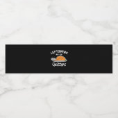 Leftovers Are For Quitters Thanksgiving Turkey Ess ペットボトルラベル (シングルラベル)