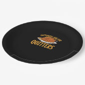 Leftovers Are For Quitters Thanksgiving Turkey Sno ペーパープレート (アングル)