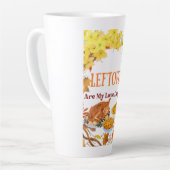 Leftovers Are My Love Language  Funny thanksgiving カフェラテマグ (左アングル)