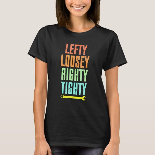 Lefty カッコいい Loosey右詰めレンチのアートワーク担当者 Tシャツ (正面)