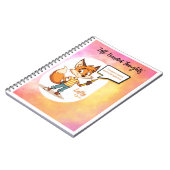 📓🦊 Lefty™ スパイラルノート - 左利きの思考 ノートブック (左側)