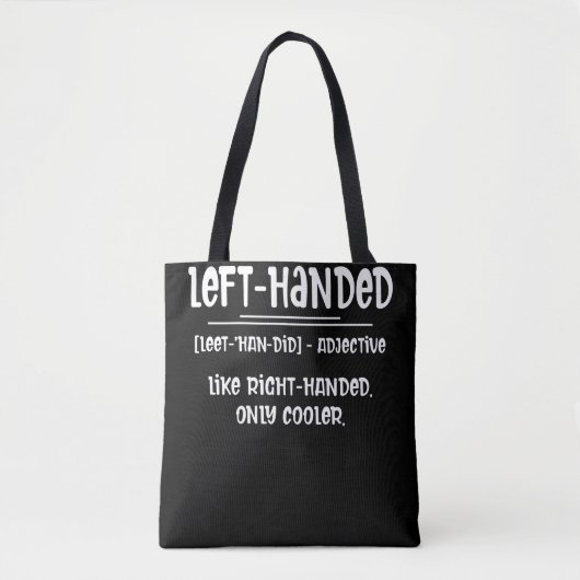 Lefty Left Handed Definition トートバッグ (正面)