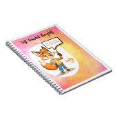 📓🦊 Lefty™ Spiral Notebook - Left-Handed Thoughts ノートブック (右側)