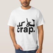 Leg Amputee Electric Wheelchair Fall Handicap Funn Tシャツ (正面)