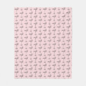 Leg Day Elegant Flamingo Fun Fitness フリースブランケット (正面)