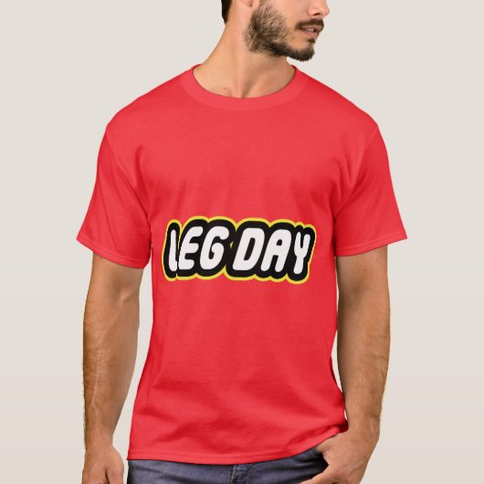 LEG DAY retro Tシャツ (正面)