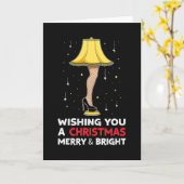 Leg Lamp Christmas Card カード (黄色い花)