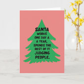 Leg Lamp Christmas Card カード (黄色い花)