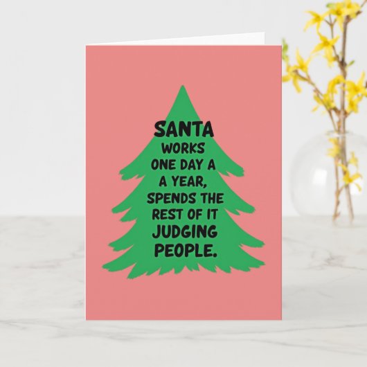 Leg Lamp Christmas Card カード (黄色い花)