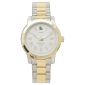 Legacy Gold Clover Custom Mens Anniversary Gift 腕時計 (正面)