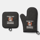 Legacy Hardware Retro Pixel Art Kitchen 鍋つかみ&鍋敷きセット (正面)