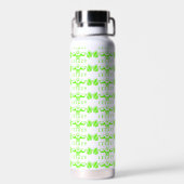 Legacy Minimalist Gym Design – Neon Green Fitness  ウォーターボトル (背面)