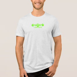 Legacy Minimalist Gym Design – Neon Green Fitness トライブレンドTシャツ